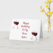 毎日は特別な誕生日私の双子**姉妹** カード (黄色い花)