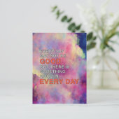 毎日は良くないかもしれないが、何かがある ポストカード (スタンド正面)