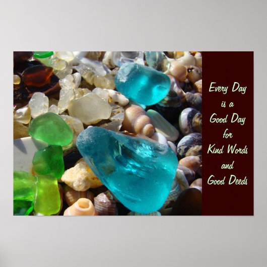 毎日よい日やさしい言葉よい行いの芸術 ポスター (正面)
