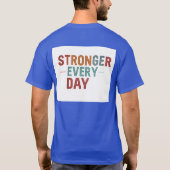 「毎日より強い」: Tシャツ (裏面)
