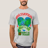 毎日を地球の日にするユニセックス Tシャツ (正面)