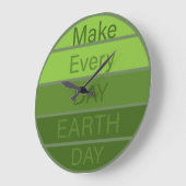 毎日を地球の日にする ラージ壁時計 (傾斜)