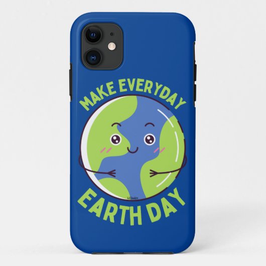 毎日を地球の日に地球を救うおもしろい Case-Mate iPhoneケース (裏面)