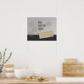 毎日を暗灰色にする ポスター (キッチン)