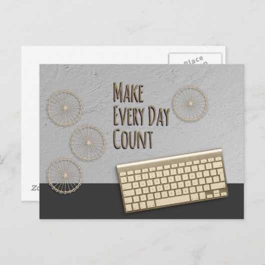 毎日を暗灰色にする ポストカード (正面/裏面)