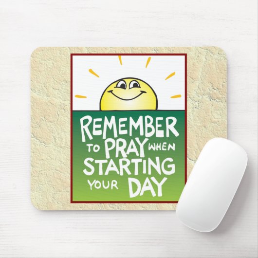 毎日を祈ることを覚えて下さい マウスパッド (マウス)