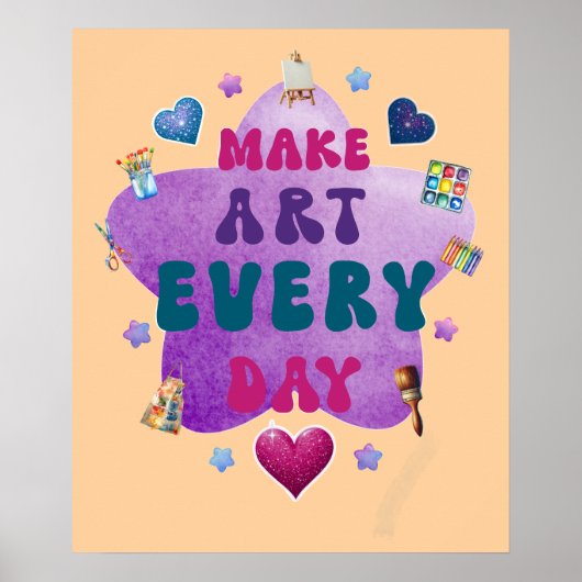 毎日アートを作る ポスター (正面)