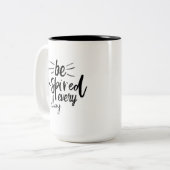 毎日インスパイアの引用文のコーヒーマグ ツートーンマグカップ (正面左)