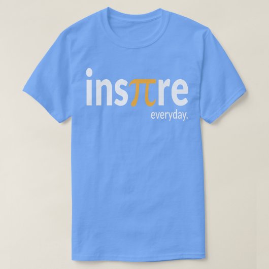 毎日インスパイアパイサイエンス数学パイ日先生G Tシャツ (デザイン正面)