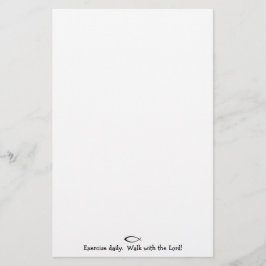 毎日エクササイズ。  主が付いているStationary歩行 便箋
