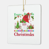 毎日クリスマスだ セラミックオーナメント (左)