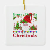 毎日クリスマスだ セラミックオーナメント (正面)