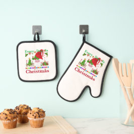 毎日クリスマスだ 鍋つかみ&鍋敷きセット