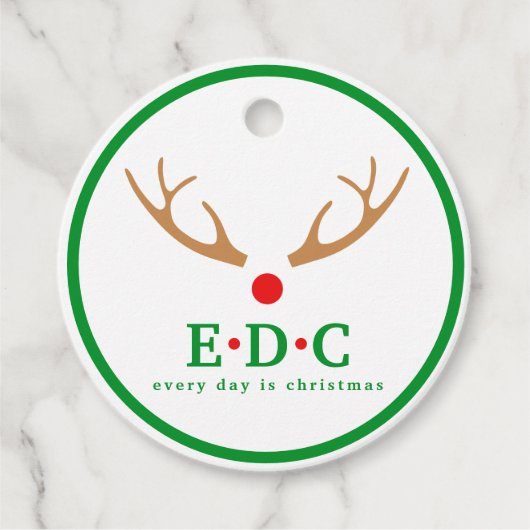 毎日クリスマスギフトタグ フェイバータグ (正面)