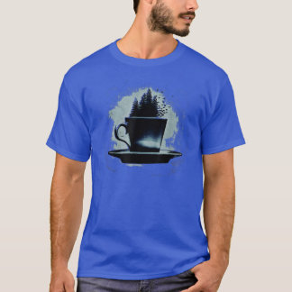 毎日グラインドグラフィックTeeCoffeeテーマ Tシャツ