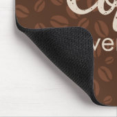 毎日コーヒー。コーヒービーンズブラウンマウスパッド マウスパッド (コーナー)