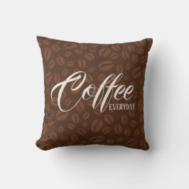 毎日コーヒー。コーヒー豆の装飾用クッション クッション