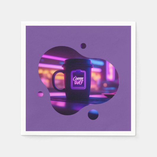 毎日コーヒー スタンダードカクテルナプキン (正面)