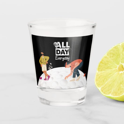 毎日ゴルフ ショットグラス (正面)