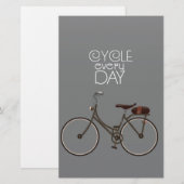 毎日サイクル 便箋 (正面/裏面)