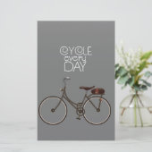 毎日サイクル 便箋 (スタンド正面)