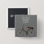 毎日サイクル 缶バッジ (正面&裏面)