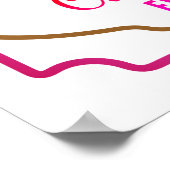 毎日シャルドネで私の飲み物を見る ポスター (角)