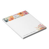 毎日シンプルのミニマルフローラ ノートパッド (アングル)