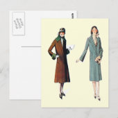 毎日シンプルの衣服用コート ポストカード (正面/裏面)