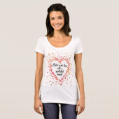 毎日スタート感謝ハート感動的引用文 Tシャツ (正面フル)