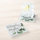 毎日ストップ奇跡のように望まない ガラスコースター (アングル)