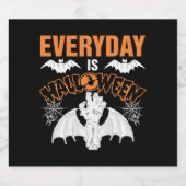 毎日ハロウィーン スパークリングワインラベル (シングルラベル)