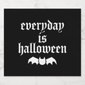 毎日ハロウィーン スパークリングワインラベル (シングルラベル)