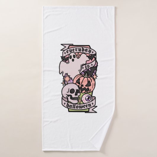 毎日ハロウィーン バスタオル (バスタオル)