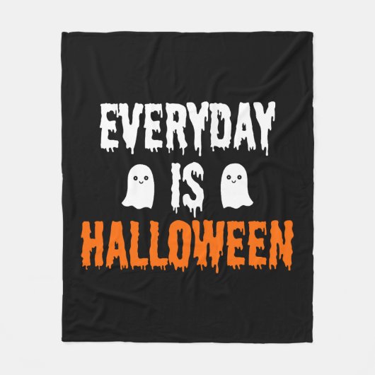 毎日ハロウィーン フリースブランケット (正面)