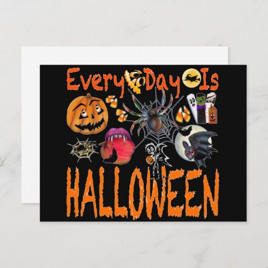 毎日ハロウィーン ポストカード (正面/裏面)
