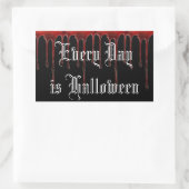 毎日ハロウィーン 長方形シール (バッグ)