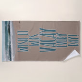 毎日バカイ ビーチタオル (正面)