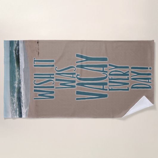 毎日バカイ ビーチタオル (正面)