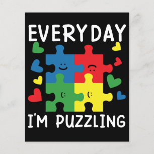 毎日パズルに夢中 Funny Autism Awareness