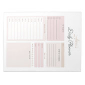 毎日パーソナライズされたプランナー ノートパッド (正面)