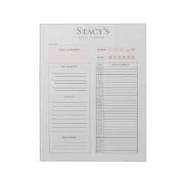 毎日パーソナライズされたプランナー ノートパッド