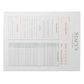 毎日パーソナライズされたプランナー ノートパッド (正面)