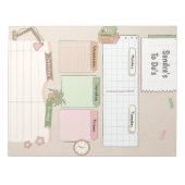 毎日パーソナライズされたプランナー ノートパッド (正面)