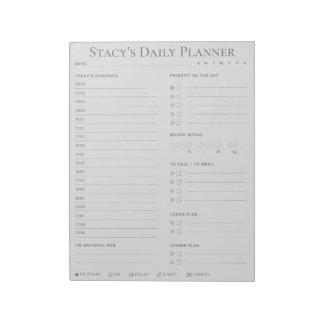 毎日パーソナライズされたプランナー ノートパッド