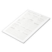 毎日パーソナライズされたプランナー ノートパッド (アングル)