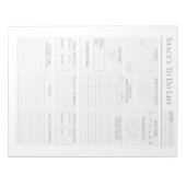 毎日パーソナライズされたプランナー ノートパッド (正面)