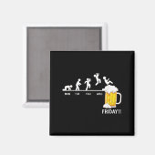 毎日ビール、ビールのある週、金曜はビール マグネット (正面/裏面)