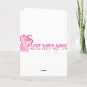 毎日ピンクのリボン カード (裏面)