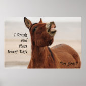毎日ブラシで歯を浮かべる ポスター (正面)